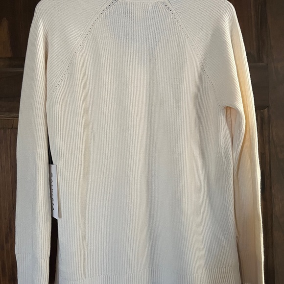 HANOVER REFINED V-NECK SWEATER Bone Small - Picture 2 of 6